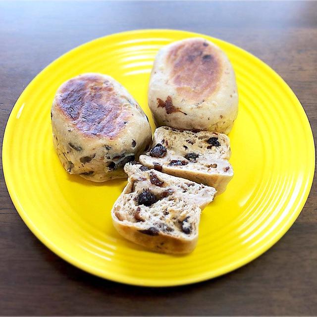 嬉しい美にとっても嬉しい食材”クルミとレーズン”でフライパンで作れる『クルミレーズンパン」