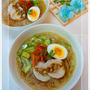 夏はつるつるしこしこ!! 塩麹鶏ハムの茹で汁もしっかり使って、鶏ハム冷麺 