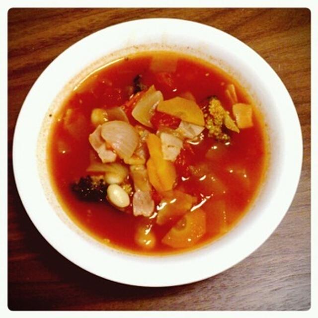 簡単！野菜たっぷりミネストローネ