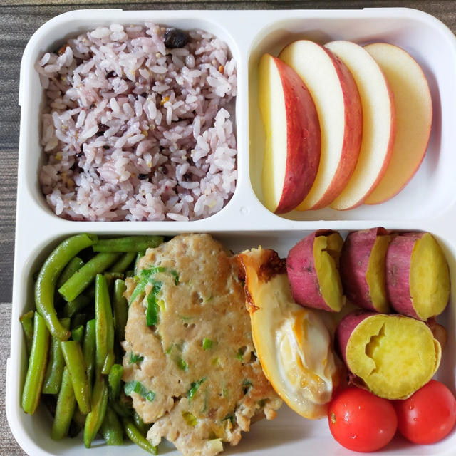 同時に3品作った自分弁当＼(^o^)／