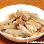 レンコンと豚肉のピリ辛しょゆ麹炒め