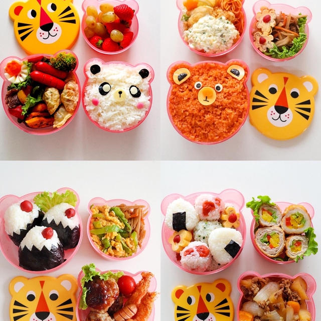 パパへの嫌がらせ弁当＊可愛いくまさんのお弁当箱