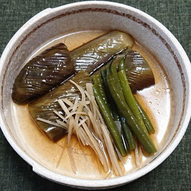 長ナスとインゲンの煮物