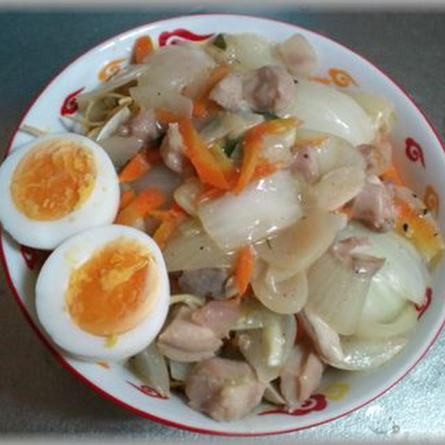 ホルモンかた焼きそば
