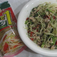 マ・マー早ゆでパスタでサラダパスタ