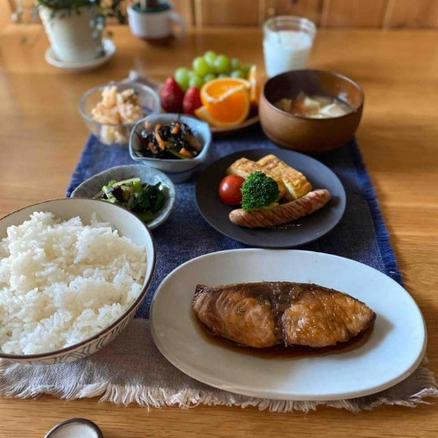 朝ごはん。