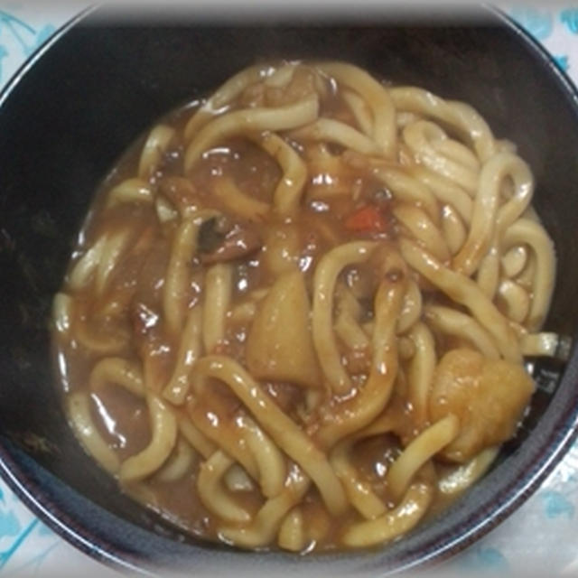 寒い日には「カレーうどん」で・・・