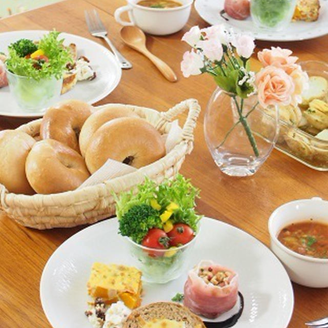 【料理教室】ベーグルと栄養バランスワンプレートランチ