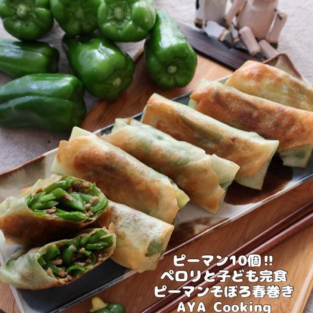 【ピーマン春巻き】想像にちっさ！！と今一番ほしいもの
