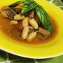 スペアリブとインゲン豆のシチューとカレルチャペックの紅茶