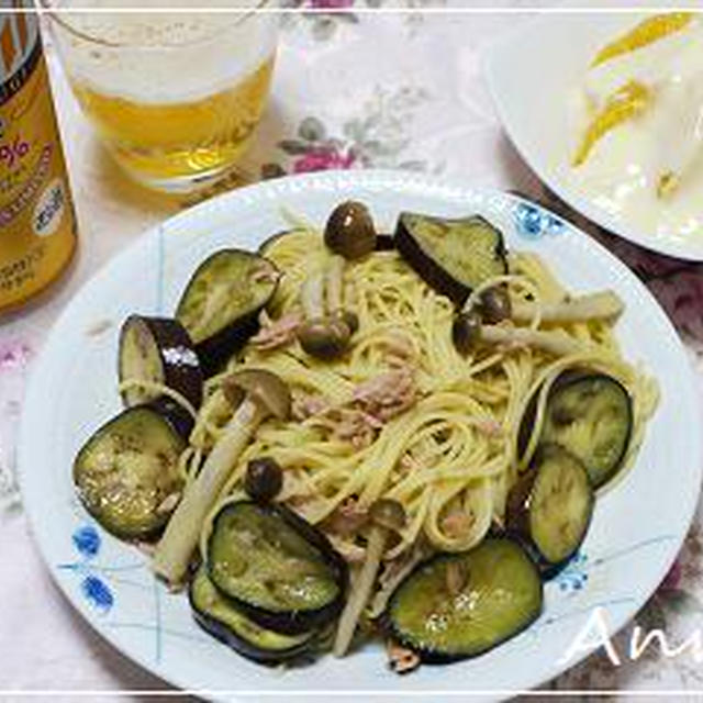 ☆茄子とツナの醤油＆ペッパーパスタ☆