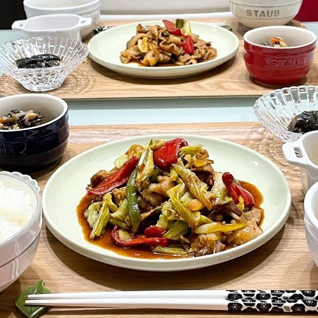 【献立】4人家族の晩ごはん/簡単レシピ/回鍋肉