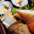 巻寿司と鯵フライ弁当