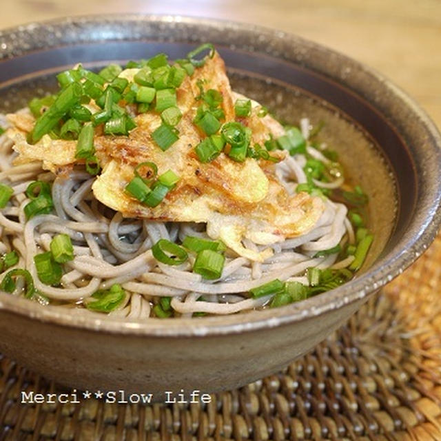 週末のかき揚げ蕎麦♪