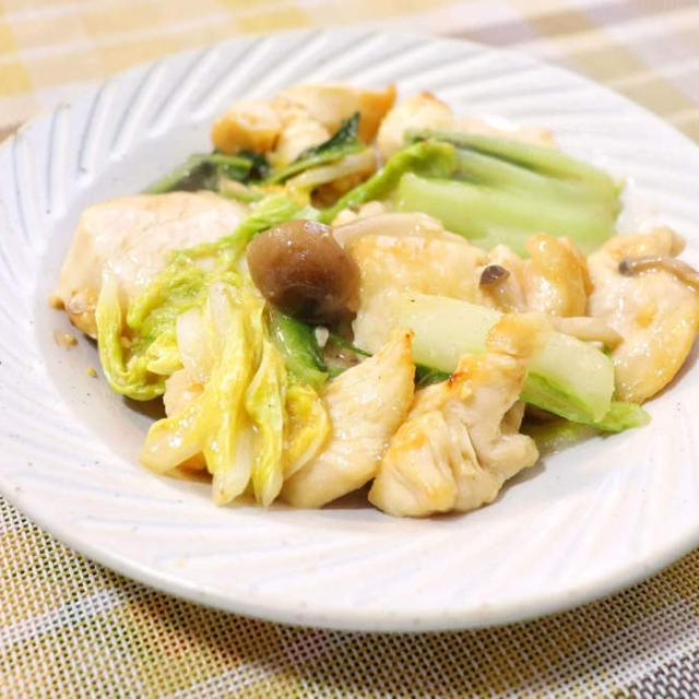 鶏胸肉と白菜の味噌炒め｜レシピ・作り方