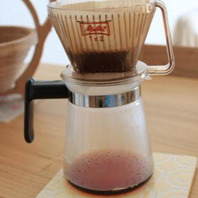 ハンドドリップコーヒーとマフィンのおやつ