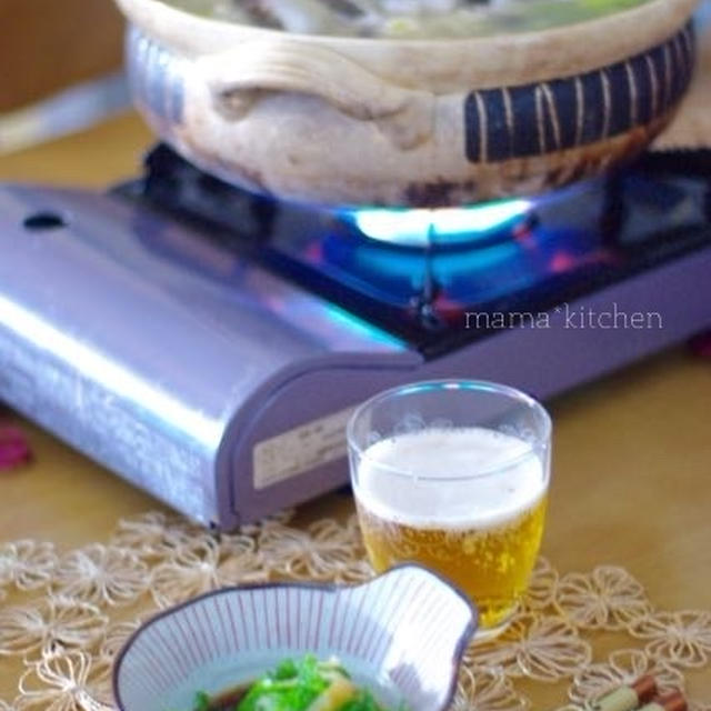 鱈と鶏だんごの水炊き。悩ましい娘。
