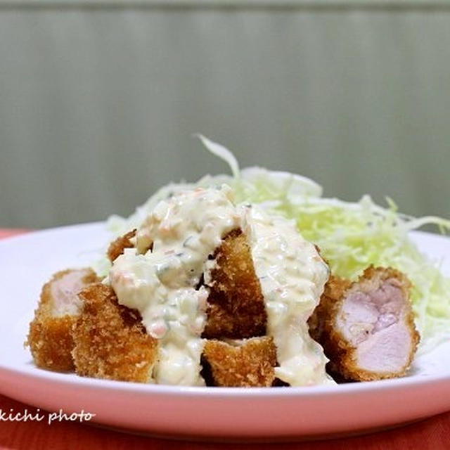 自家製タルタルソースで「チキンフライ」＆「昨日は自宅で撮影でした」