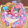【サンリオキャラのケーキ】三つ編みおさげのクロミちゃん♡