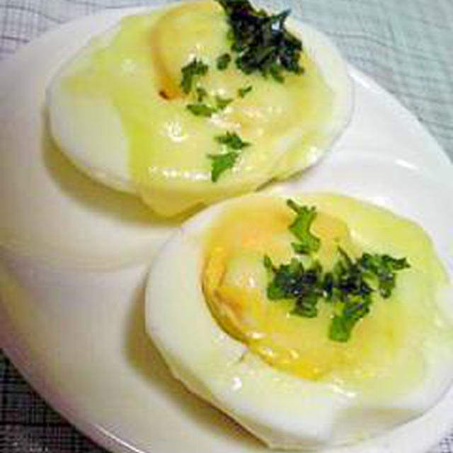ゆで卵で簡単におつまみ一品　/　こたつの復活