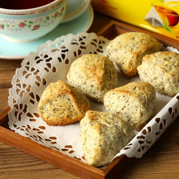香り広がる「紅茶のスコーン」のポリ袋で簡単レシピ。バターなし！トースターで作れます！