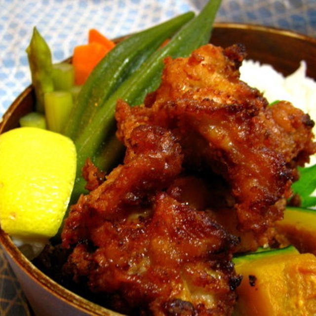 塩麹から揚げ弁当
