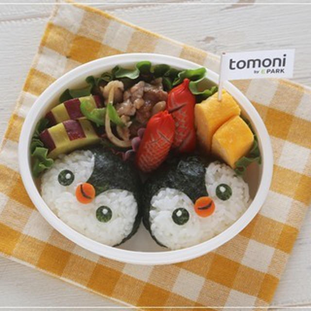 【初心者さん向け＊簡単ペンギンさんのお弁当＊キャラ弁】