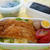 １歳8ケ月のお弁当　ステイックとんかつ　かにとろろ汁　ほぼ完食
