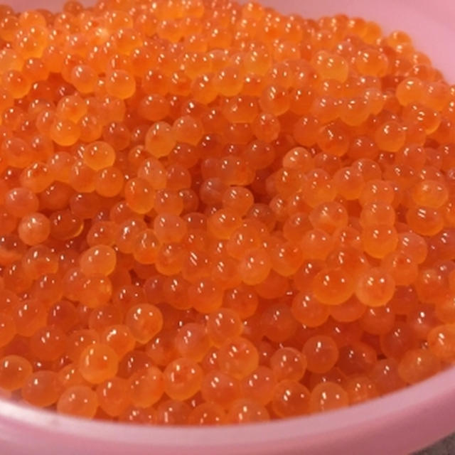 生筋子でいくらの醤油漬け＆ケーキを作って孫の体育祭に♪