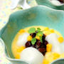 Sticky Rice Coconut Balls in Rum Mango Sauceココナッツ白玉とラム酒風味マンゴーソース