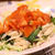水菜とｻｻﾐのゆずこしょう風味にかけﾄﾏの和風ｽﾊﾟｹﾞﾃｨ～