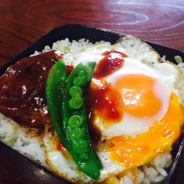 #今日の学童のお弁当 #ロコモコ丼 #学童 #夏休み #がんばろー #学童指導員