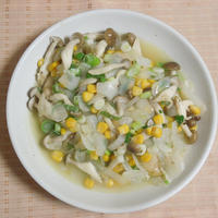 ◇だしとスパイスの魔法☆鶏ささみのきのこレモンソテー