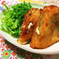 はんぺんの大葉チーズはさみ揚げ