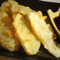 ヤーコンの天ぷら【下味をつけて衣は薄く、辛子醤油で】