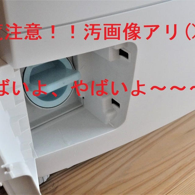 大失敗！ドラム式洗濯機の排水フィルターの汚れ！をセリアで対策！