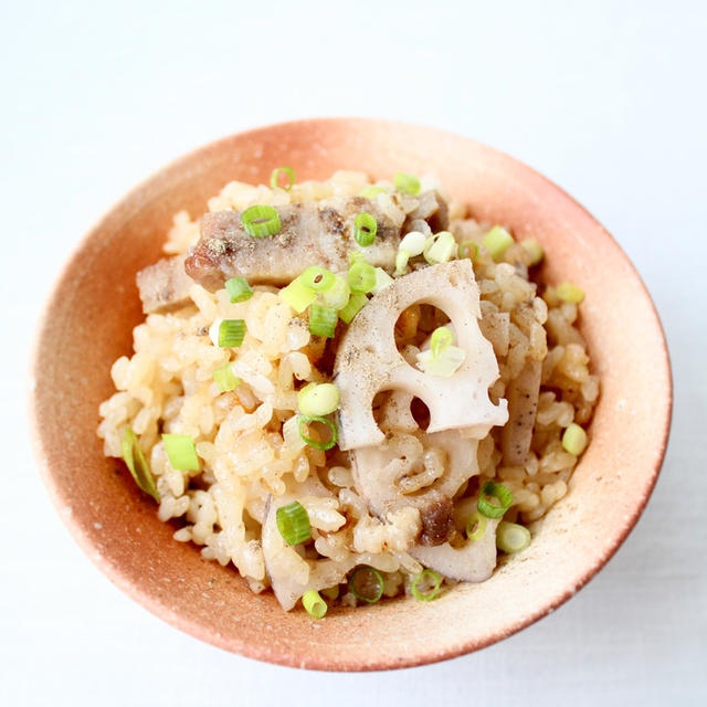 ベーコン良い感じ 蓮根とベーコンの炊き込みご飯 By Kanonさん レシピブログ 料理ブログのレシピ満載