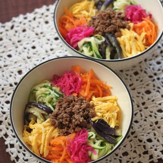 ビビンバ丼 ✿ カレイのバターソテー＆ﾅｰﾍﾞｰﾗｰﾝﾌﾞｼｰ♪