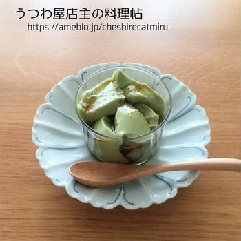 抹茶豆乳プリン
