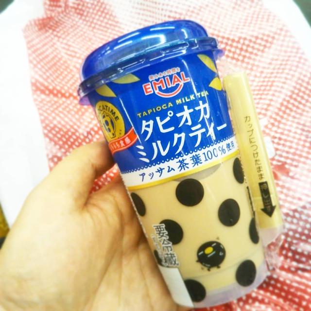 タピ活☆しまパトからのタピオカミルクティー
