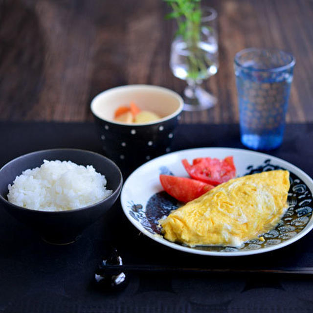 「明太子チーズオムレツ定食」