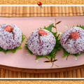 ひな祭りレシピ♪桜とゆかりの手まり寿司。