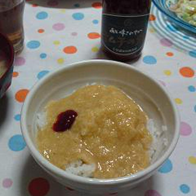 キムチかけとろろご飯