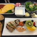 ２月２日（火）JAL ビジネスクラス　ホノルル便　de　朝ごはん