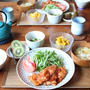 鶏チリ定食。