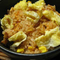 キムチと鶏ミンチの炊き込みご飯（レシピ）