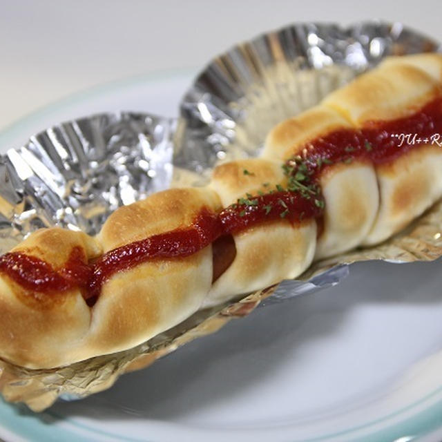 ハートのコムコム と おまけのウインナーパン♪