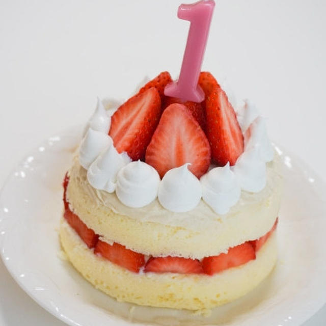 来週の離乳食教室に向けて〜１歳のお誕生日ケーキ試作中〜
