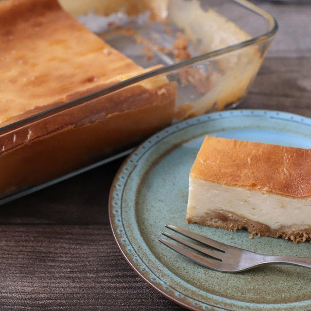 【簡単！レシピ】豆腐入りベイクドチーズケーキ