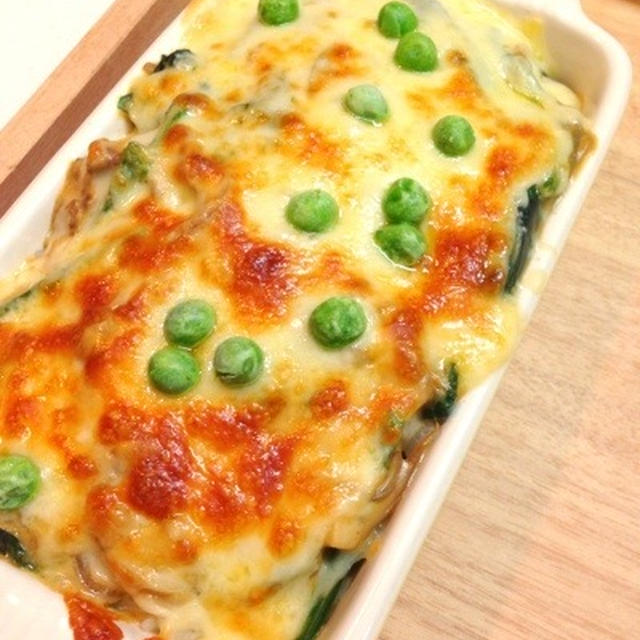 ピリ辛クリームドリアで晩御飯